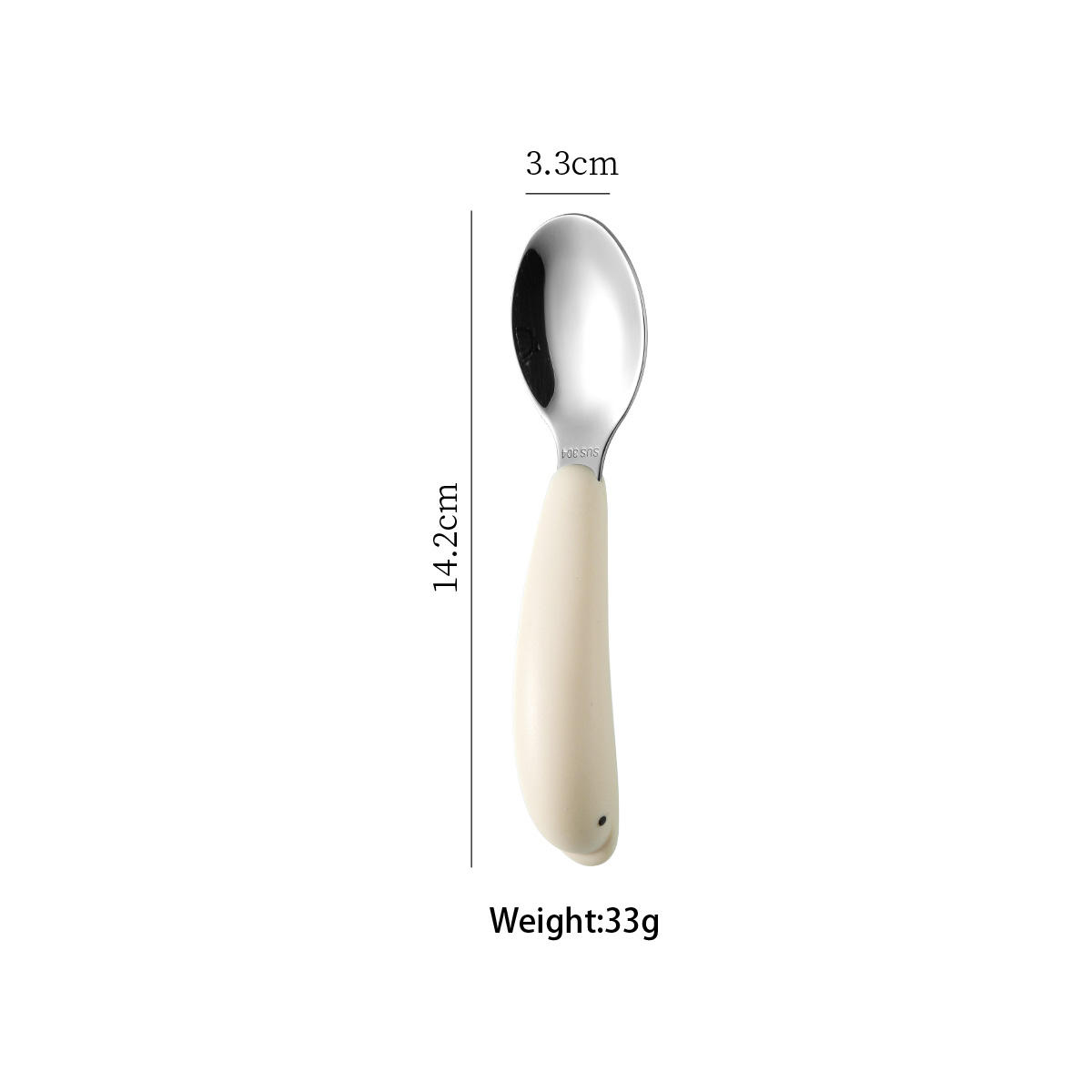 304 Dolphin Children's Spoon (White)