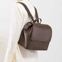 Sac à dos à langer grande capacité en cuir végétalien premium imperméable, personnalisé en usine, sac d'hôpital pour maman en cuir PU