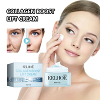 Crème Visage Anti-Rides au Collagène Atténue les Rides et les Plis Nasogéniens Hydrate et Raffermit la Peau Crème Anti-Âge