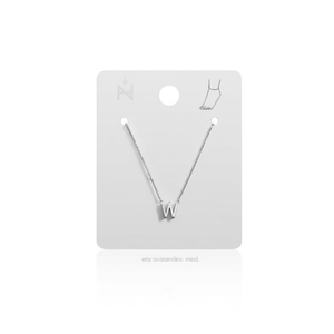 Bracelet de cheville en acier inoxydable avec lettre W Angelina, breloque alphabet minimaliste, bijou tendance pour femme, cadeau - Product Image 3