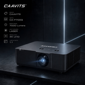 Proyector CAAVITS <span class=keywords><strong>de</strong></span> 7000 lúmenes True 4K DLP Láser 4K <span class=keywords><strong>Cine</strong></span> en Casa para Salas <span class=keywords><strong>de</strong></span> Conferencias, Proyectores <span class=keywords><strong>de</strong></span> Fábrica CA-P700Q - Product Image 1