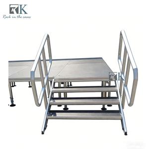 Plataforma de Altura Ajustable con Estructura de Aluminio y Barandillas - Product Image 1