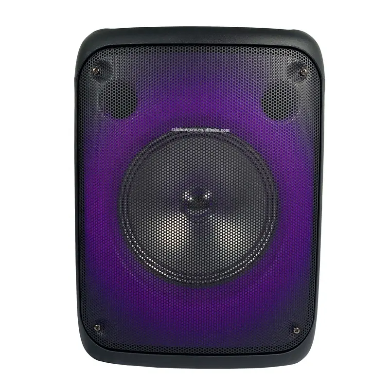 KTS blue tooth amplifier speaker 8 inch portable rechargeable karaoke party bass bt speaker with flame light KTS-1579