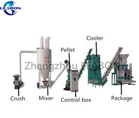 Extrudeuse d'aliments pour animaux de vache, volaille, poulet, volaille, ligne de Production de granulés,