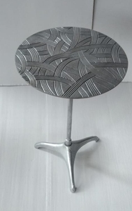 Table d'appoint à structure métallique moderne imperméable pour le salon et la chambre à coucher, panneau en bois, meubles de maison - Product Image 3