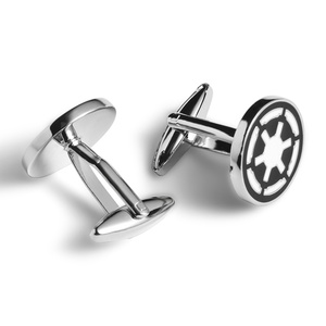 Gemelos de esmalte suave redondos estilo francés para camisa de traje de hombre - Product Image 4