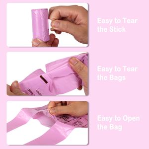 Manufacturer Wholesale Green Environmentally Friendly Biodegradable <b>Compostable</b> Pet Poop Bag Outdoor Hygiene - Product Image 4