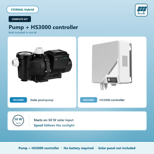 <span class=keywords><strong>Pompe</strong></span> de <span class=keywords><strong>piscine</strong></span> solaire 1 CV 0,9 kW à haut débit, hauteur de refoulement 14 m, contrôleur solaire, économie d'énergie pour système de circulation d'eau - Product Image 6
