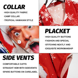 Camisa Hawaiana para <span class=keywords><strong>Hombre</strong></span>, Estilo Holgado, Lisa, Personalizable, Informal, de Playa, Manga Corta, Tejido Transpirable, Superventas - Product Image 3