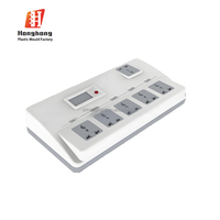 Multiprise universelle personnalisable à 6 voies avec ports USB, en plastique ABS, anti-poussière, étanche, prise intelligente industrielle, coque OEM HH