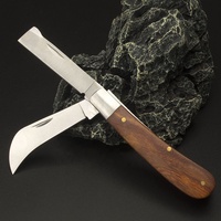Couteau de greffage lame en acier inoxydable élagage de jardin Double lames couteau de jardin pour l'élagage en herbe