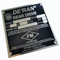Insigne gravé Logo en métal Plaque signalétique en aluminium Emblème SS Gravé Plaques signalétiques en métal en acier inoxydable