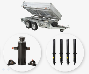 הידראולי צילינדר עבור קטן אור החובה 1 טון 2 טון 3 טון 4 טון 5 טון משאית זבל טיפר קרוואן - Product Image 6