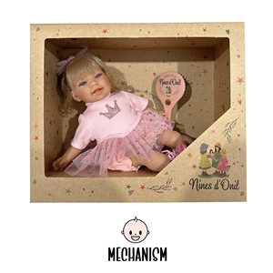 Búp bê công chúa tóc vàng thực tế LITTLE SUSI, đồ chơi vinyl mềm lấp lánh dành cho bé gái, phụ kiện búp bê hoạt hình, chất liệu silicon - Product Image 4