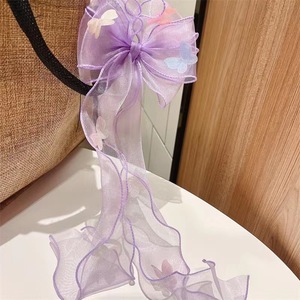 Diademas con lazo para niñas, pinzas para el cabello, pasadores con cinta larga, accesorios para el cabello con cinta trenzada estilo princesa para niñas pequeñas - Product Image 1