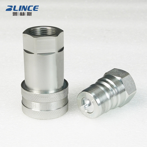 อุปกรณ์ข้อต่อไฮดรอลิกแบบปลดเร็ว1/4 1/2 3/4 1นิ้ว bppt สแตนเลส5800PSI บลิค ISO7241-A - Product Image 4