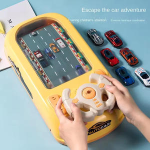 Machine de jeu de course multi-modes pour enfants Jouets d'évitement d'obstacles Voiture Aventure Puzzle Volant Jouet Jeu de bureau avec son - Product Image 2