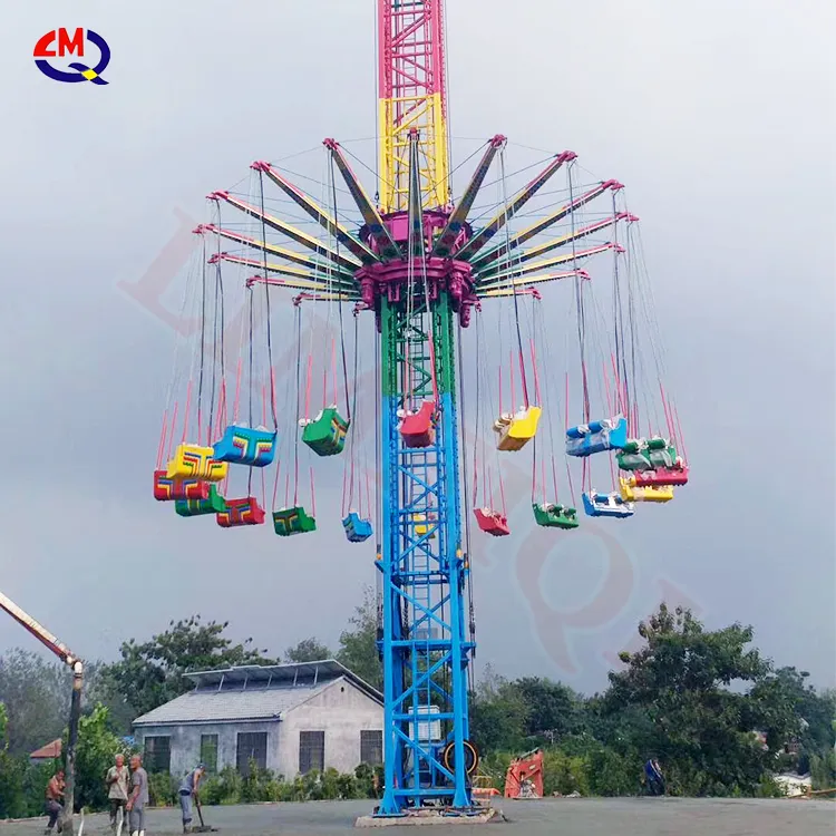 52m de atracciones emocionante Torre paseo swing volando Torre caída libre volando Swing torre en venta, para