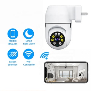 New WiFi <strong>Surveillance</strong> Indoor Wireless Security Motion Tracking PTZ Socket <strong>Home</strong> Security V380 Pro EU US UK Power Plug Camera