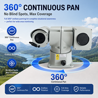 Caméra de surveillance réseau robuste IP67 avec suivi intelligent IA pour la défense des frontières (vente en gros)