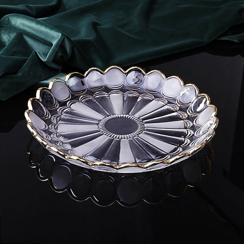 Clear Medium phoenix feather fruit plate-caliber 28cm
