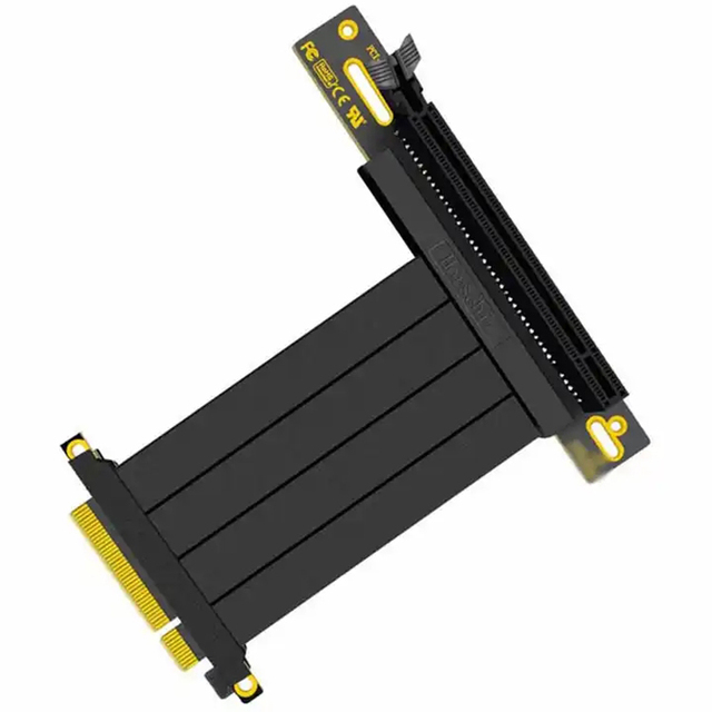 PCIE Cable 8X to 16X 90 Degree Elbow USB3.0 Graphics Card Extension Cable PCI Express Port GPU Lift Cable Right Angle Connector