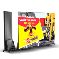 Affichage publicitaire double face pliable à LED, écran miroir, vente directe d'usine