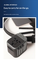 Stasiun Pengisian Daya Nirkabel Universal 3-in-1 PD 12W Tipe-C Pengisian Ganda Port USB Adaptor Perjalanan Lipat UK EU US AU