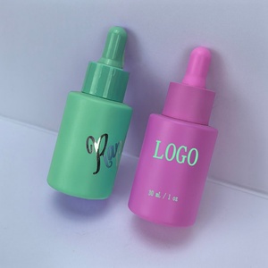 Oferta Especial: Envase Redondo Plano y Elegante para Cuidado de la Piel, Botella Colorida de 1 oz/30 ml con Gotero - Product Image 2