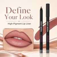 Crayon à lèvres mousseux à logo personnalisé, haute pigmentation, fini mat, longue tenue, rendu de couleur intense, pour un look naturel