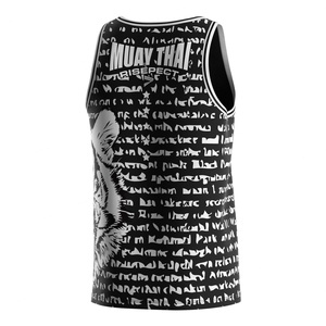 Fabricant de vêtements de sport en sublimation douce, uniformes de boxe thaïlandaise, t-shirts personnalisés avec logo, gilets de gym, vêtements de fitness - Product Image 2