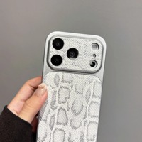 Étui de téléphone professionnel de luxe en cuir de haute qualité pour iPhone 17 16 15 Pro Max, coque rigide antichoc