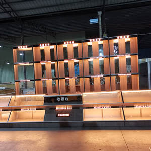 समायोज्य अनुकूलन योग्य सुपरमार्केट अलमारियों खुदरा दुकानों में सिगरेट के लिए प्रबुद्ध प्रदर्शन अलमारियाँ - Product Image 5