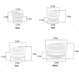 Contenants cosmétiques en plastique PP bon marché 3 <span class=keywords><strong>g</strong></span> <span class=keywords><strong>5</strong></span> <span class=keywords><strong>g</strong></span> 1 ml 3 ml <span class=keywords><strong>5</strong></span> ml 10 ml 10 <span class=keywords><strong>g</strong></span> 1 <span class=keywords><strong>g</strong></span> 3 <span class=keywords><strong>g</strong></span> <span class=keywords><strong>5</strong></span> <span class=keywords><strong>g</strong></span> avec couvercle à charnière, pots cosmétiques de luxe - Product Image 6