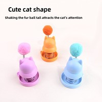 Jouet pour chat en forme de boule de catnip et de silvervine, jouet pour chat en PVC à ressort, auto-entretenant, interactif, pour chatons, pour chats d'intérieur