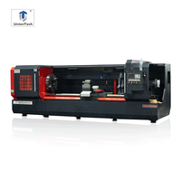 Tour à lit plat CNC CK6180X3000 à haute rigidité en fonte, commande GSK, mandrin à 4 mors, machine de découpe de métaux lourds, longueur 3M