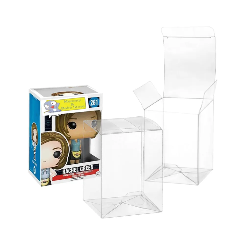 Caja de plástico transparente Eco TEK, protectores Pop, Compatible con Funko POP Figuras, fuerte, transparente, sin ácido