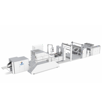 Machine à fabriquer des sacs en papier à fond carré Chenqi CQ-DC 230/550, entièrement automatique, avec moteur PLC, 380V/220V, CE ISO, garantie 1 an
