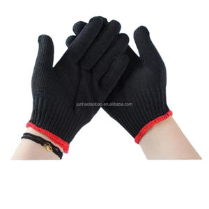 قفازات عمل سوداء من النايلون المحبوك وفقًا لمعيار EN388، قفازات أمان متعددة الأغراض - Product Image 6