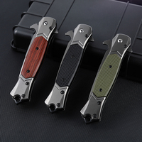 Couteaux pliants en titane à vente chaude, manche ergonomique, couteaux tactiques de survie de poche, outil EDC, couteau cadeau