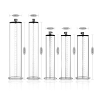 TOTAL MAN Penis-Vakuumpumpe zur Massage und Vergrößerung – Professioneller Plexiglas-Zylinder für verbesserte Erektion und Potenzsteigerung (VX2)