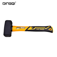 Marteau de fendage Dingqi type allemand 1000G, marteau de machiniste en plastique avec manche en fibre de verre pour burin