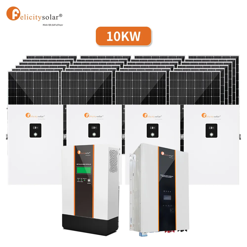 Felicity Năng Lượng Mặt Trời Giá Rẻ Năng Lượng 1000W 3000W 5000W 7500W 10kw Năng Lượng Mặt Trời Hệ Thống Nhà Máy Phát Điện Năng Lượng Mặt Trời Cho Trang Chủ