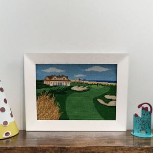 <span class=keywords><strong>Pintura</strong></span> de escena de océano moderna, cuadro de Hotel, base de lienzo de punto de aguja decorativa enmarcada con tema DE PAISAJE - Product Image 3