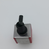 Interrupteur à bascule YUENFUNG DPDT 6 broches 3 positions MT-0-203-F102-T000-RS marche-arrêt-marche plaqué noir pour instrumentation 2A 250VAC