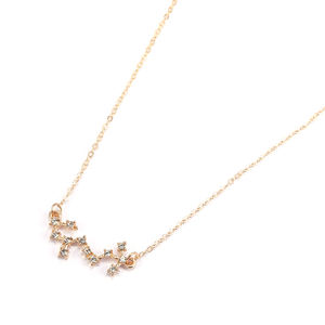 Collier pendentif astrologique HOVANCI Or Lion Balance Bélier, 12 signes du zodiaque, collier en cristal signe du zodiaque pour femmes - Product Image 4