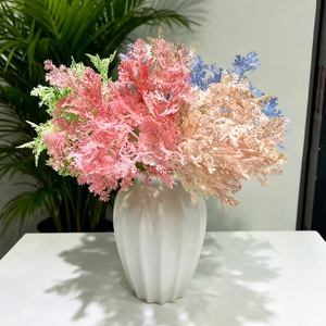 Foglie Artificiali Colorate in Seta, Foglie Verdi, Rosa e Rosse per Decorazioni Domestiche, Soggiorno, Matrimoni e Composizioni Floreali - Product Image 4