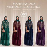 Robe de soirée sur mesure pour femme, couleur vert émeraude, cape en velours brodée, robe formelle musulmane, OEM