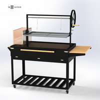 Table d'appoint en métal moderne personnalisable avec hauteur réglable et revêtement en poudre