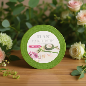 Nastro floreale ILAN Floratape 12mm x 27.4m verde per composizioni floreali - Product Image 2